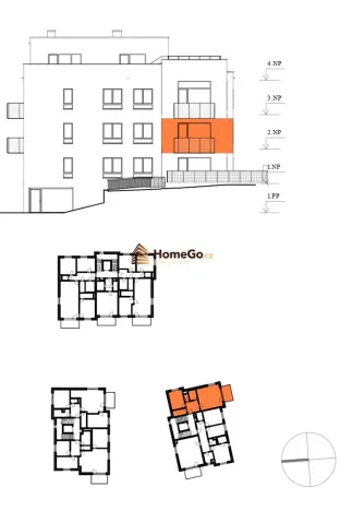 Pronájem bytu 2+kk, Praha - Modřany, Komořanská, 65 m2
