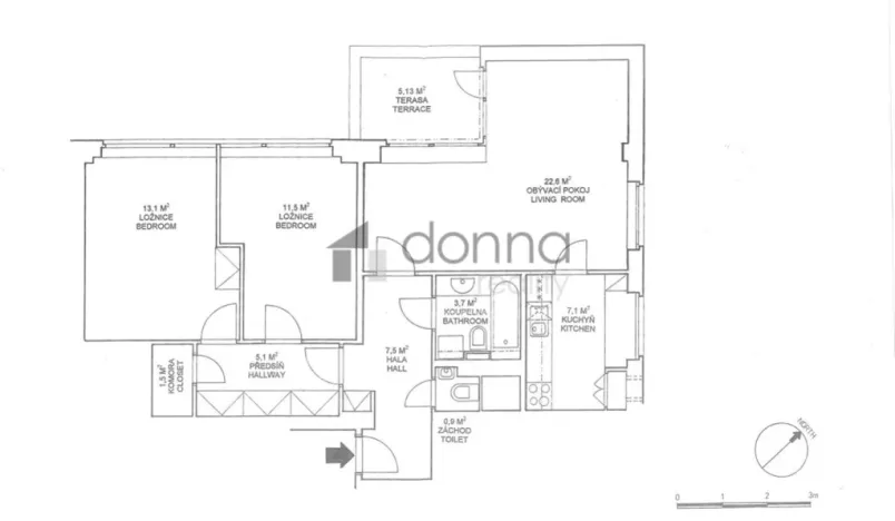 Pronájem bytu 3+1, Praha, Na Šťáhlavce, 78 m2