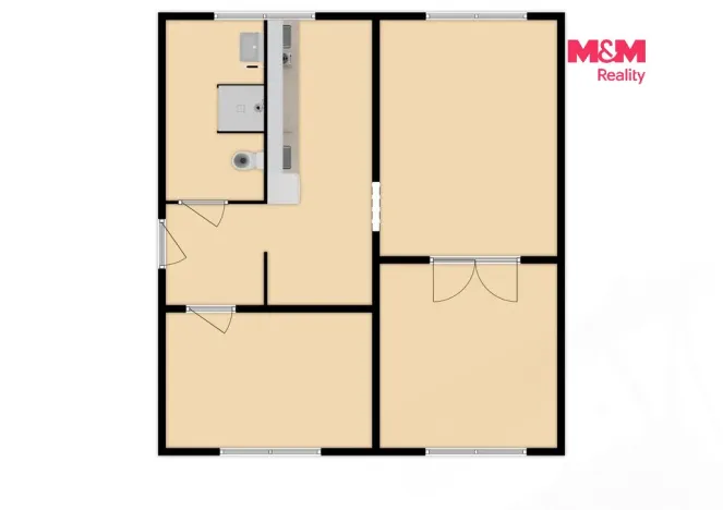 Prodej bytu 3+1, Klášterec nad Ohří, Školní, 66 m2