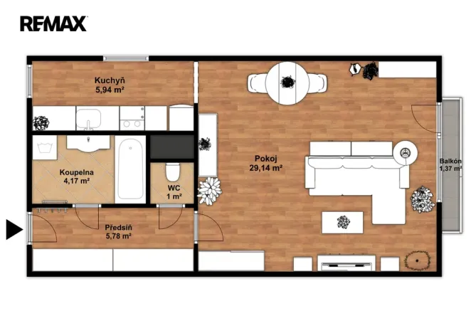 Prodej bytu 1+kk, Liberec, Kašmírová, 47 m2