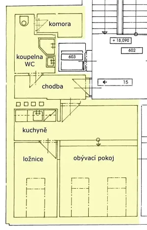 Pronájem bytu 2+kk, Brno, Grohova, 44 m2