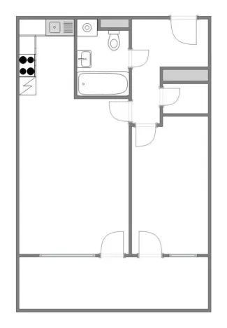 Pronájem bytu 2+kk, Praha - Michle, U plynárny, 52 m2