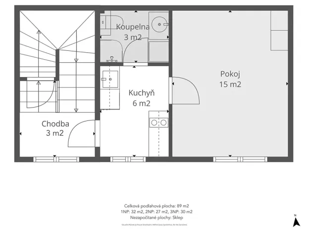 Prodej vícegeneračního domu, Praha, V Podbabě, 90 m2