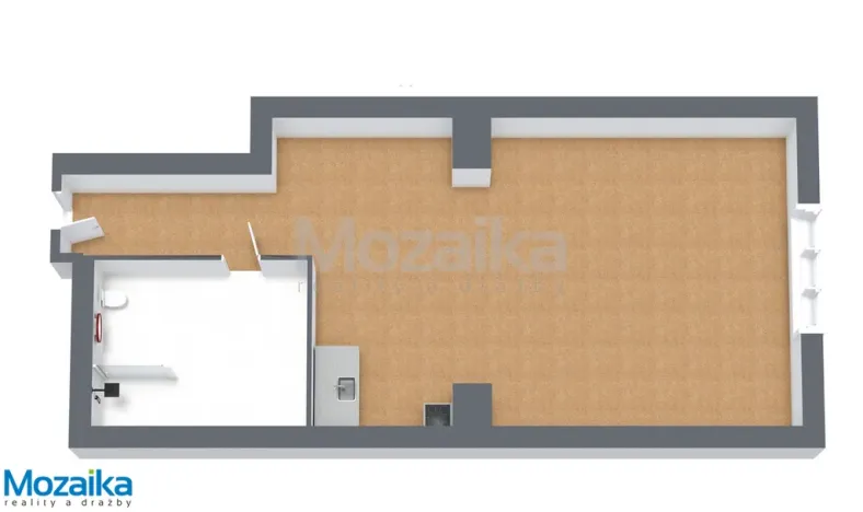 Pronájem bytu 1+kk, Česká Třebová, Lesní, 34 m2