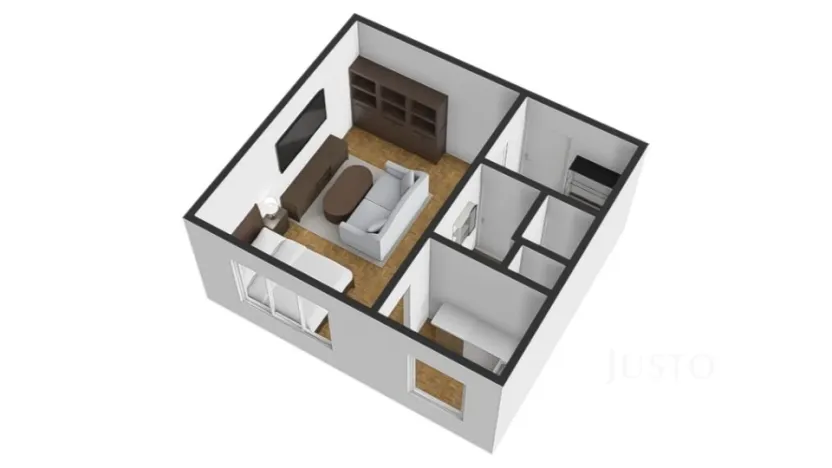 Prodej bytu 1+kk, Praha - Troja, Krynická, 28 m2