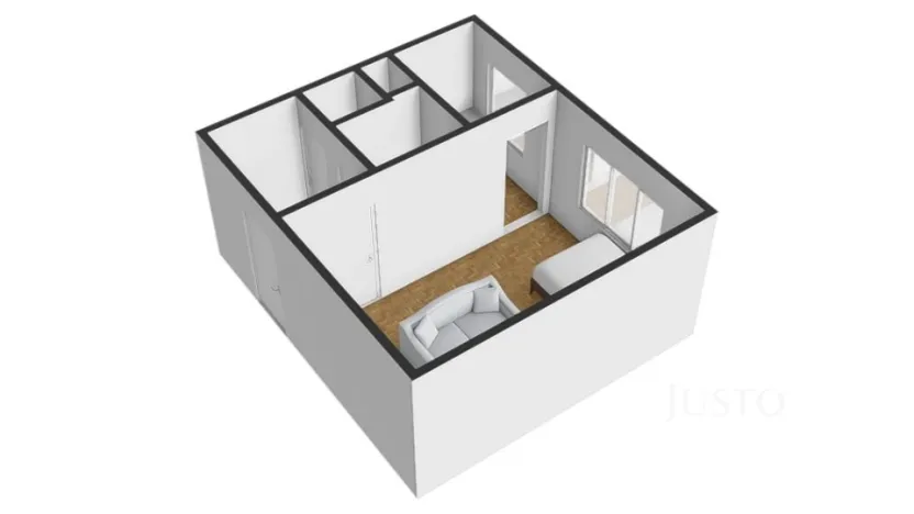 Prodej bytu 1+kk, Praha - Troja, Krynická, 28 m2