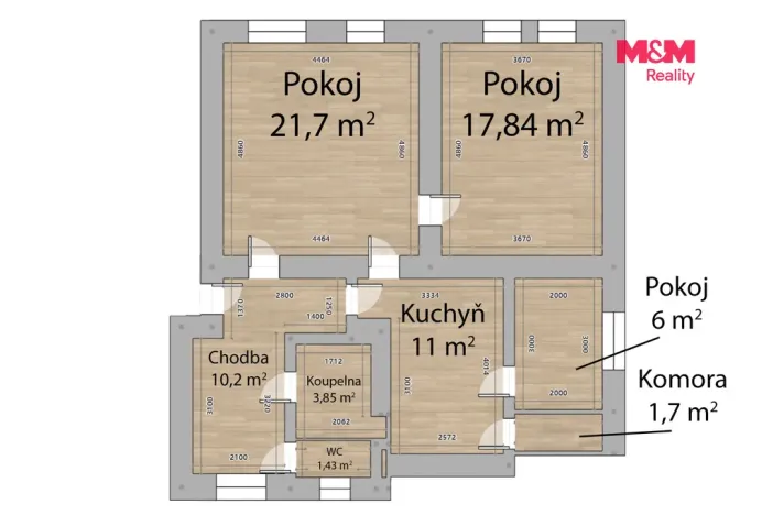 Prodej bytu 3+1, Nýrsko, Klostermannova, 73 m2