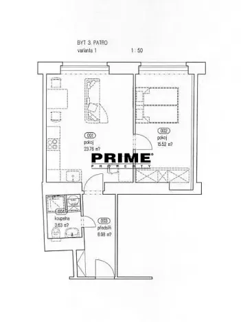 Pronájem bytu 2+kk, Praha - Vinohrady, Vinohradská, 50 m2