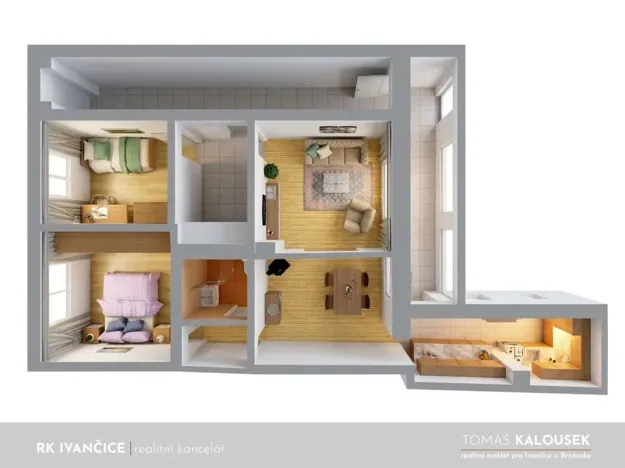 Prodej rodinného domu, Ivančice, Rybářská, 87 m2
