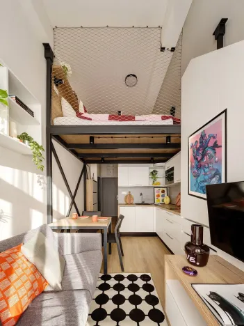Pronájem bytu 1+kk, Praha - Hloubětín, Poděbradská, 34 m2