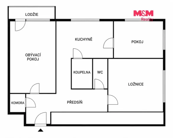 Prodej bytu 3+1, Vsetín, Jiráskova, 62 m2