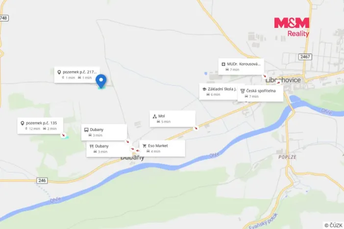 Prodej lesa, Libochovice - Dubany, 8199 m2