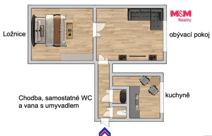 Pronájem bytu 2+1, Znojmo, Dr. Milady Horákové, 55 m2