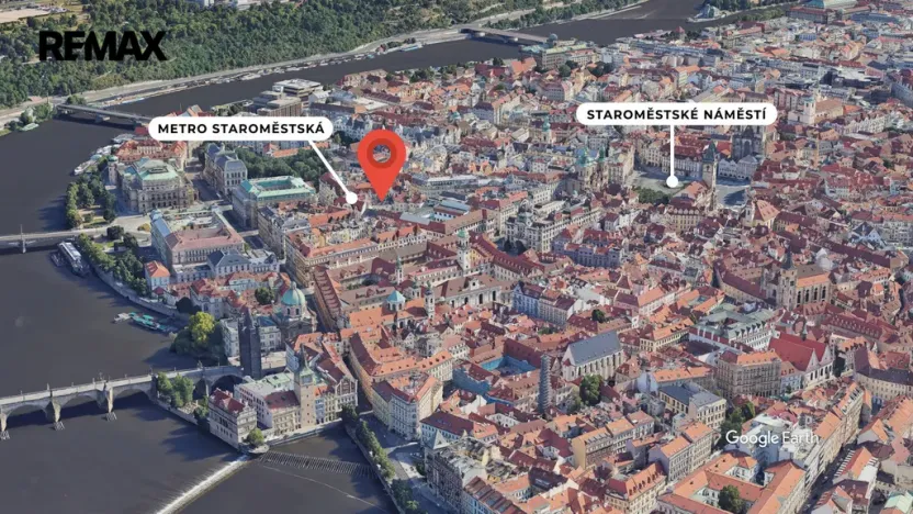 Pronájem bytu 2+kk, Praha - Staré Město, Kaprova, 58 m2