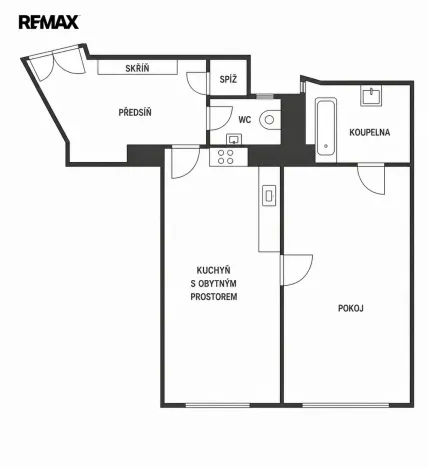 Pronájem bytu 2+kk, Praha - Staré Město, Kaprova, 58 m2