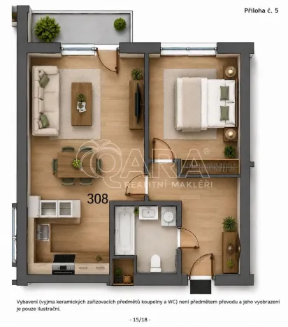 Pronájem bytu 2+kk, Praha - Uhříněves, Františka Diviše, 44 m2