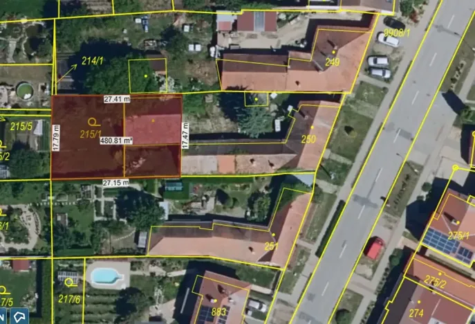 Prodej pozemku pro bydlení, Dolní Dunajovice, Rudé armády, 480 m2