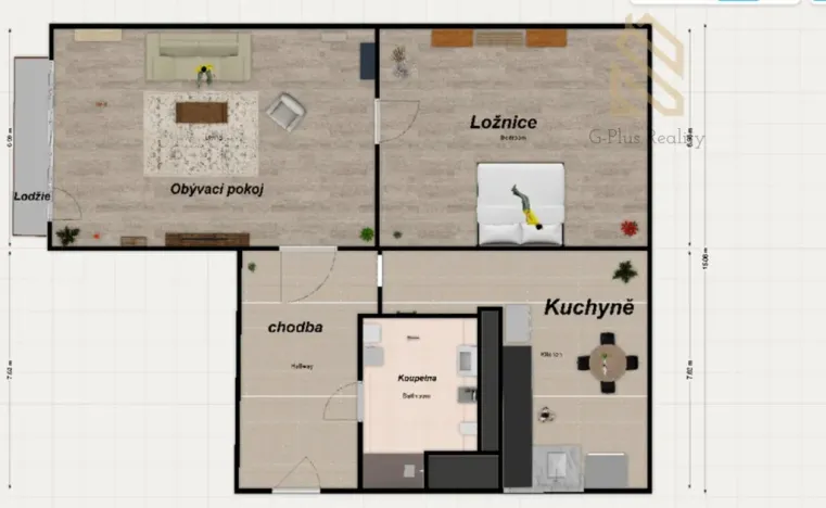 Prodej bytu 2+1, Neratovice, Na Skalkách, 49 m2