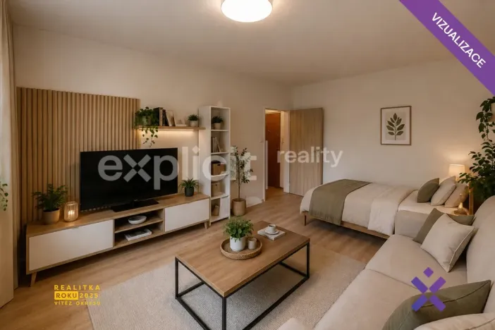Pronájem bytu 1+1, Zlín, Dřevnická, 38 m2