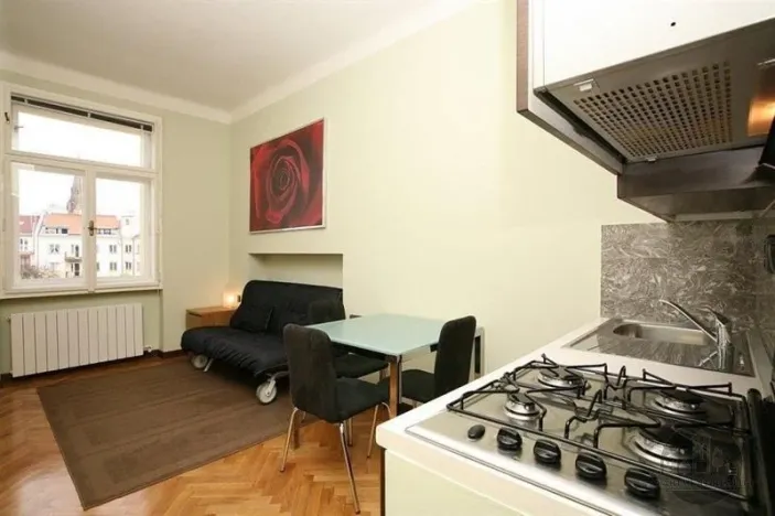 Pronájem bytu 1+kk, Praha - Vinohrady, Uruguayská, 22 m2