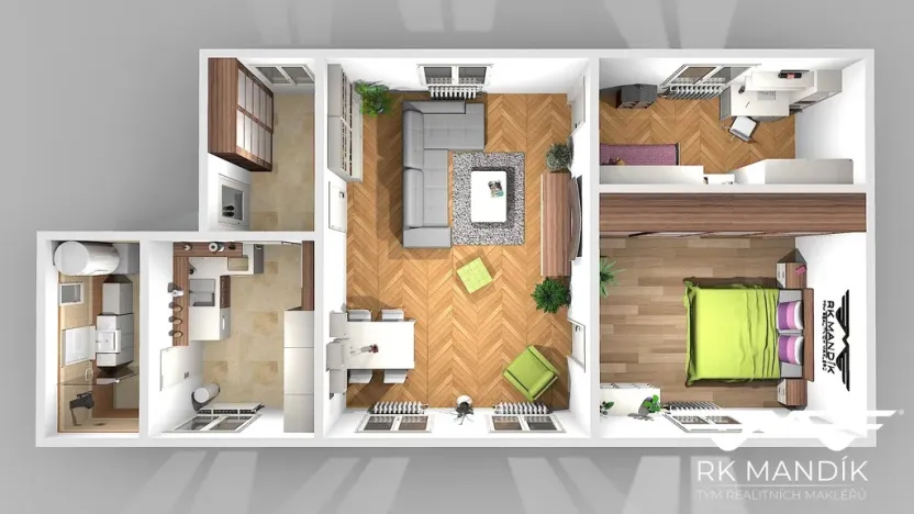 Pronájem bytu 3+1, Praha - Bohnice, Bohnická, 75 m2