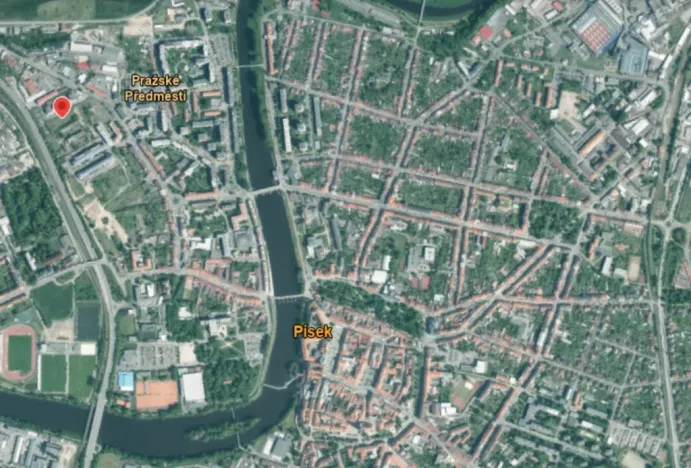 Pronájem bytu 1+kk, Písek - Pražské Předměstí, Pražská, 24 m2