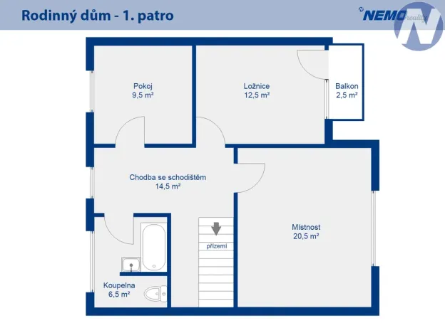 Prodej rodinného domu, Nečín, 127 m2