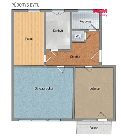 Prodej bytu 3+1, Otvovice, 68 m2