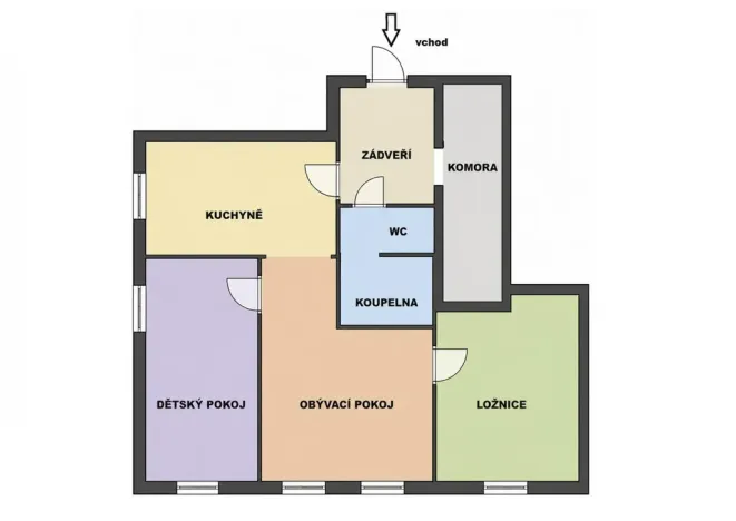 Prodej bytu 3+1, Trutnov - Poříčí, Voletinská, 87 m2