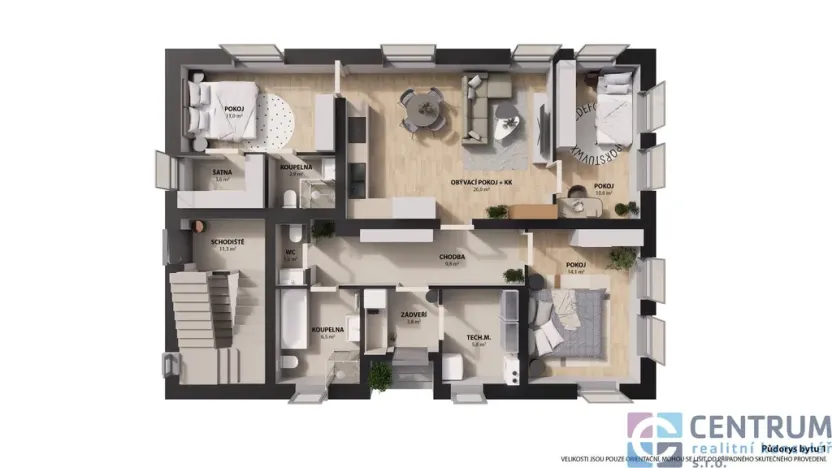 Prodej bytu 4+kk, Jablonec nad Nisou, Máchova, 93 m2