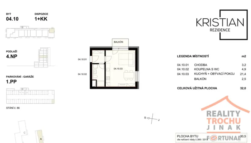 Prodej bytu 1+kk, Hradec Králové, Pod Zámečkem, 30 m2
