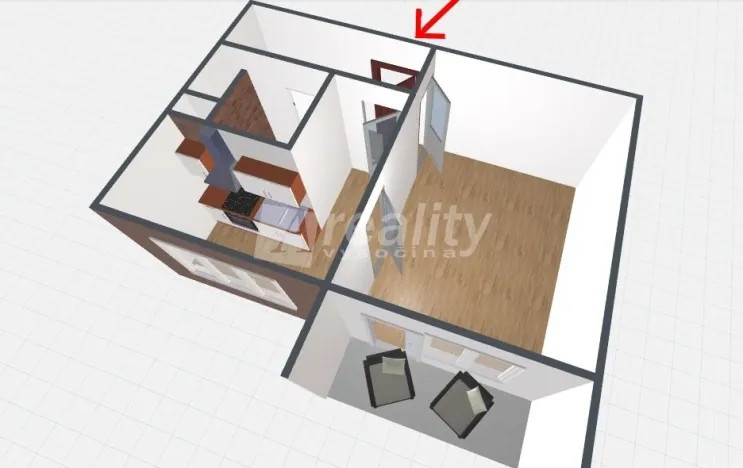 Prodej bytu 1+1, Třebíč, Mládežnická, 32 m2