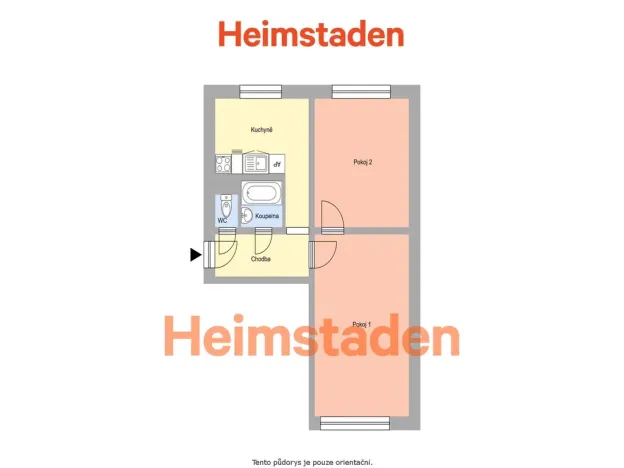 Pronájem bytu 2+1, Havířov - Město, Na Nábřeží, 50 m2