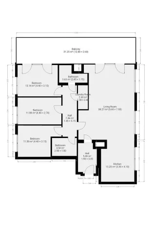Pronájem bytu 4+kk, Horoměřice, Karla IV., 117 m2