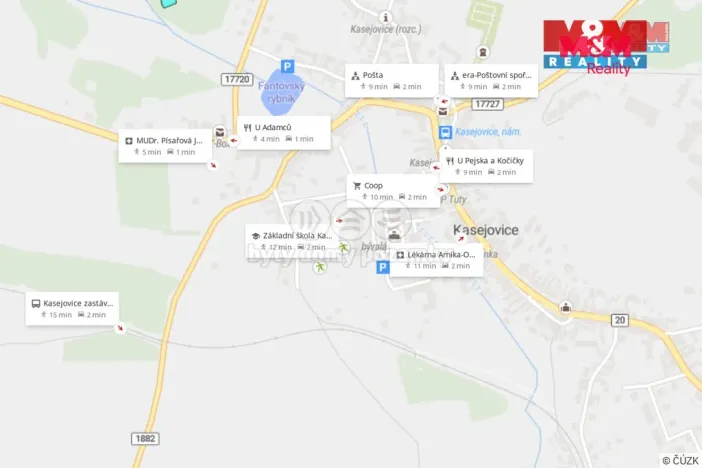 Prodej pozemku pro bydlení, Kasejovice, 1009 m2