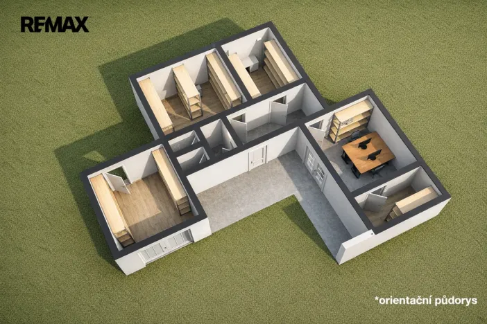 Pronájem kanceláře, Velká Bystřice, Nádražní I, 75 m2