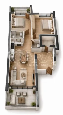 Prodej bytu 3+kk, Larnaca, 105 m2