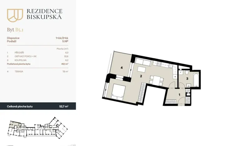 Prodej bytu 1+kk, Ostrava - Moravská Ostrava, Biskupská, 45 m2
