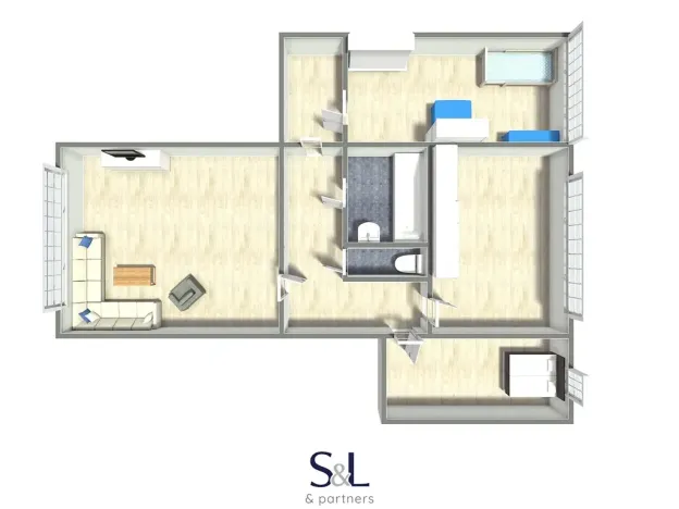 Prodej bytu 3+1, Kamenický Šenov, Huťská, 65 m2