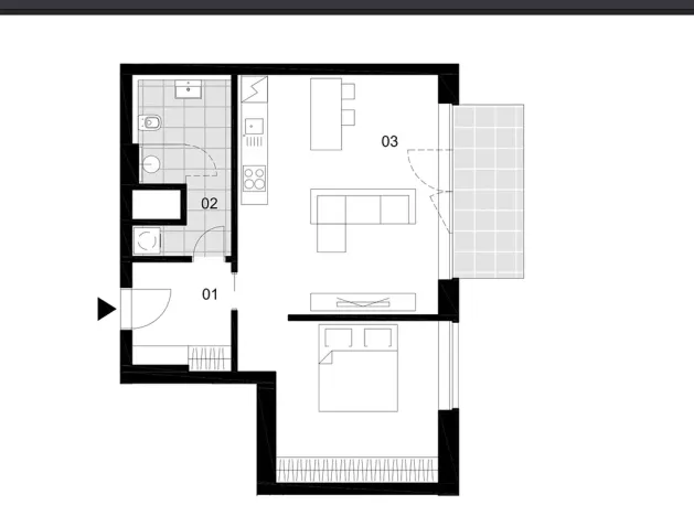 Pronájem bytu 2+kk, Brno, Fuchsova, 61 m2