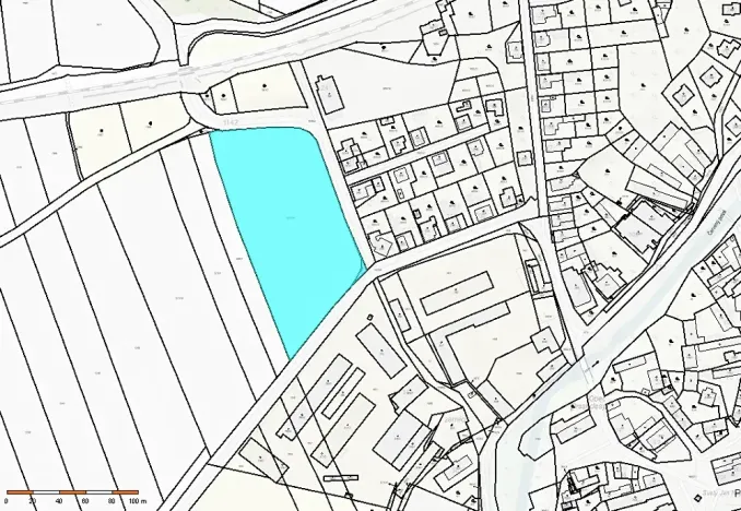 Prodej podílu komerčního pozemku, Praskolesy, 1591 m2