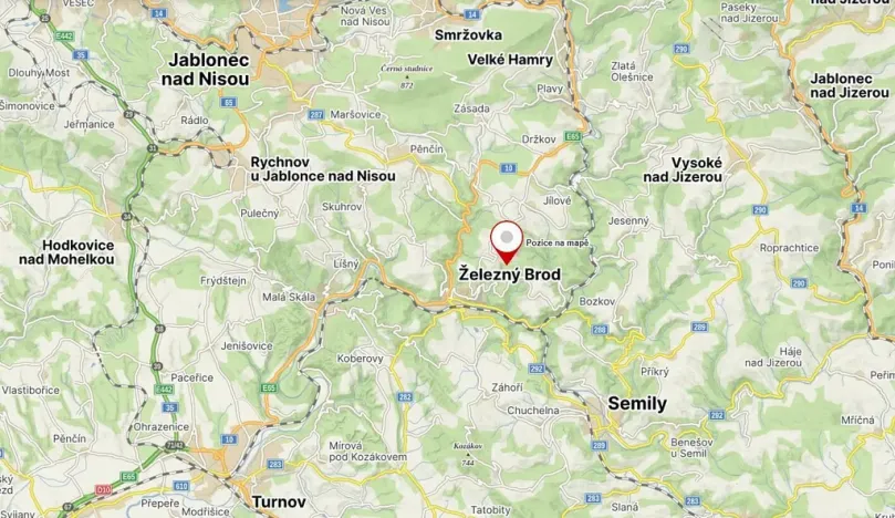 Prodej pole, Železný Brod - Střevelná, 2828 m2