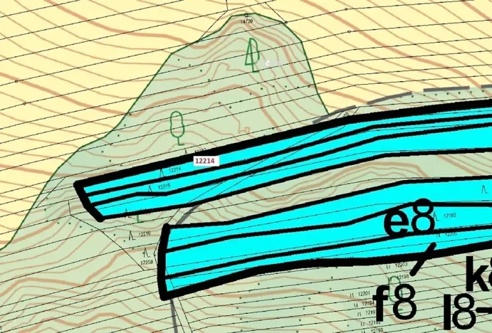 Dražba lesa, Strání, 597 m2
