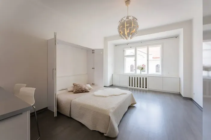 Pronájem bytu 1+kk, Praha - Karlín, Peckova, 34 m2