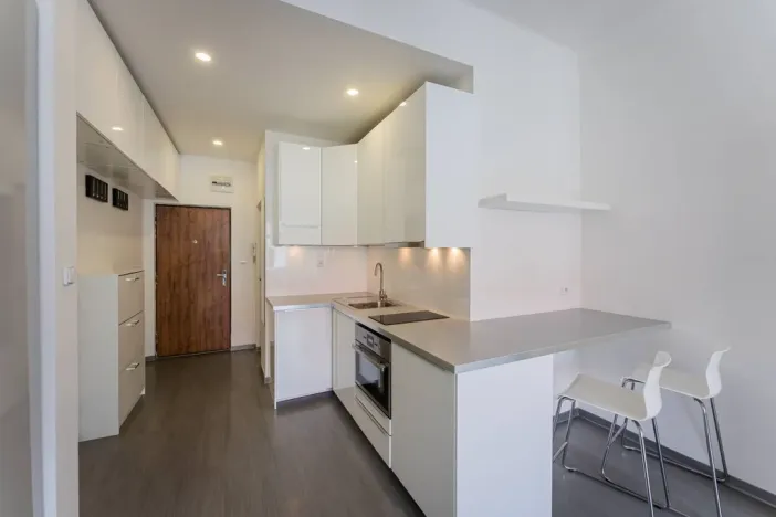 Pronájem bytu 1+kk, Praha - Karlín, Peckova, 34 m2