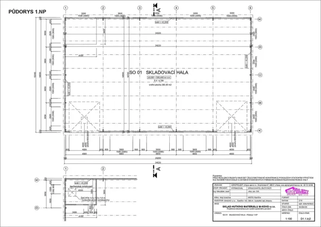Pronájem skladu, Rantířov, 360 m2