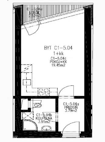 Pronájem bytu 1+kk, Brno, Vídeňská, 31 m2