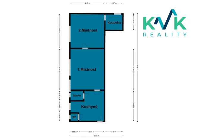 Pronájem bytu 2+1, Jáchymov, K Lanovce, 61 m2