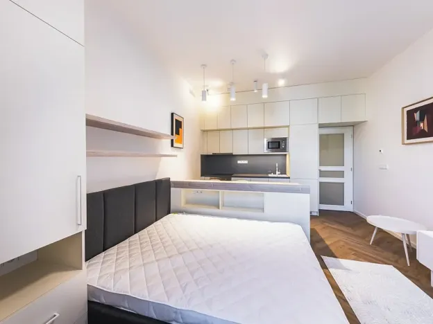 Pronájem bytu 1+kk, Praha - Vinohrady, Sázavská, 29 m2