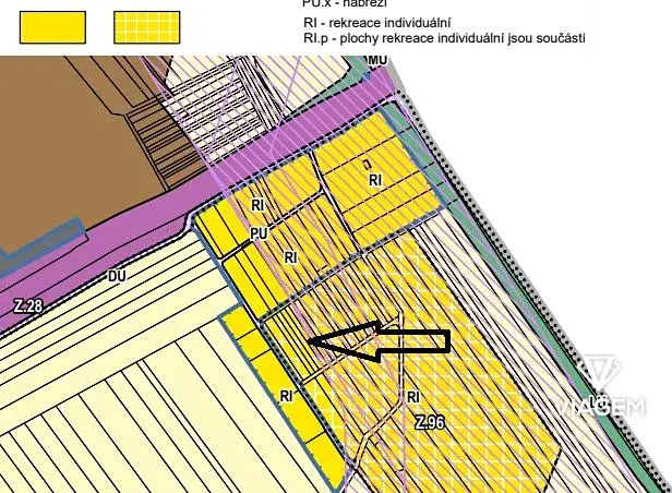 Prodej zahrady, Hodonín, 362 m2